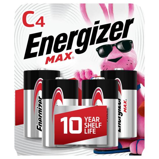 Energizer Max C4 Alkaline Batteries (4 ct)
