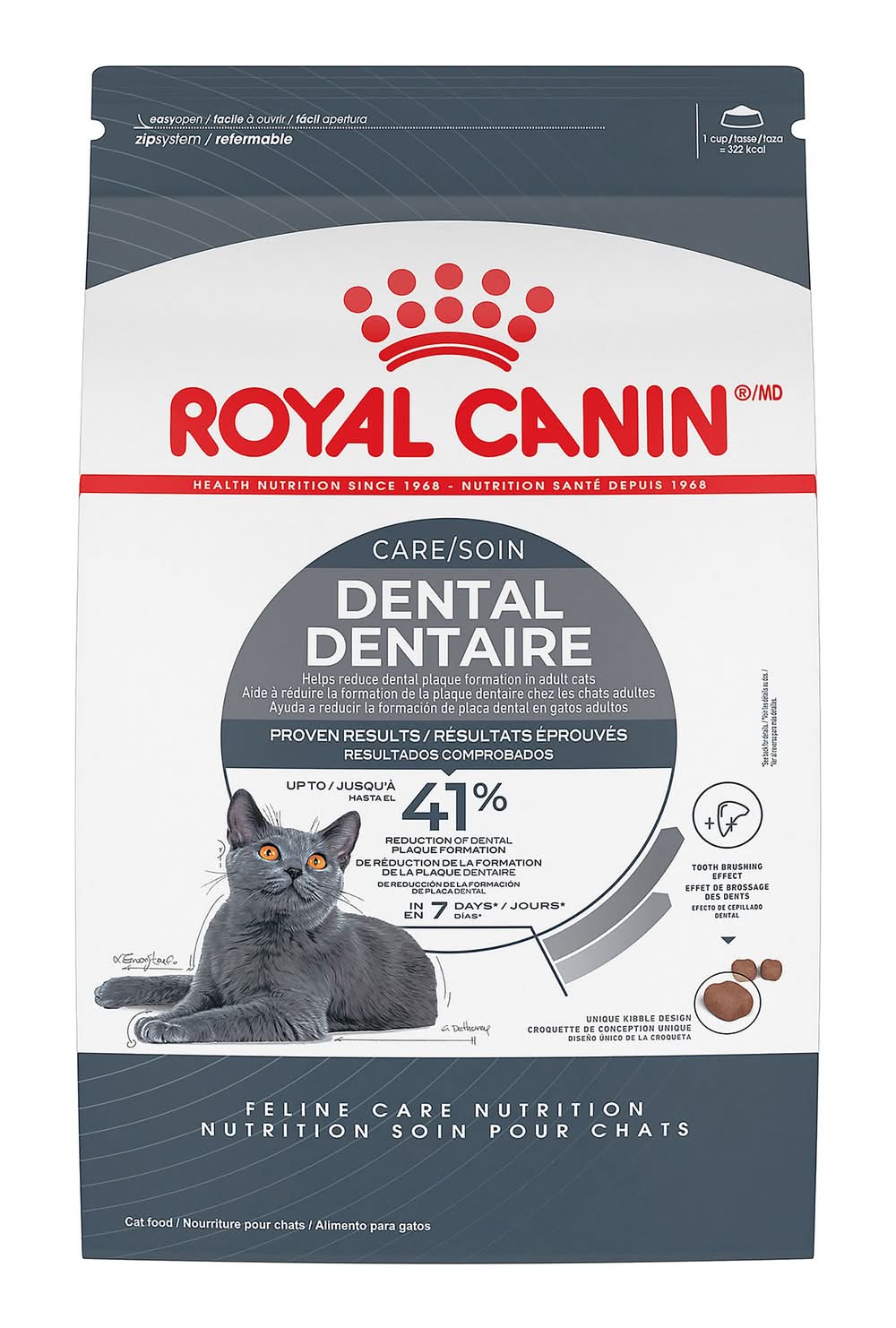 Royal Canin Feline Adult Dry Cat Food Care Nutrition, Dental Care (Flavor: Chicken, Size: 6 Lb)
