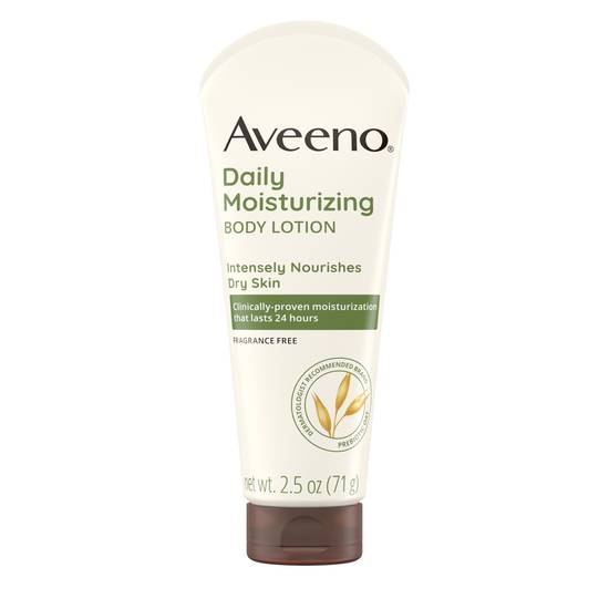 Aveeno Daily Moisturizing Lotion, Fragrance Free, 2.5 OZ