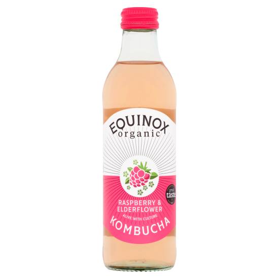 Equinox Organic Kombucha Raspberry & Elderflower (275 ml)