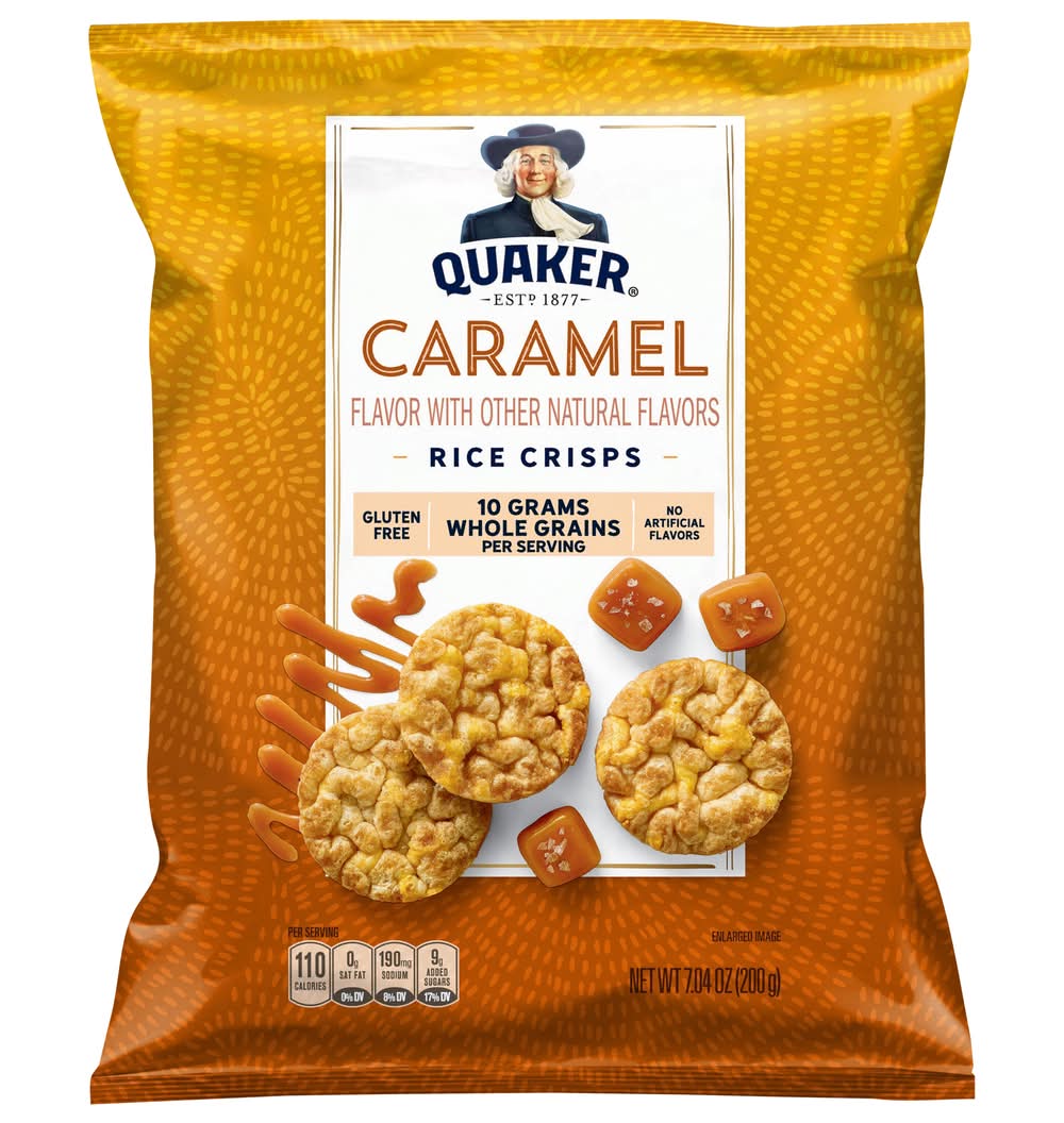 Quaker Rice Crisps, Caramel (7.04 oz)