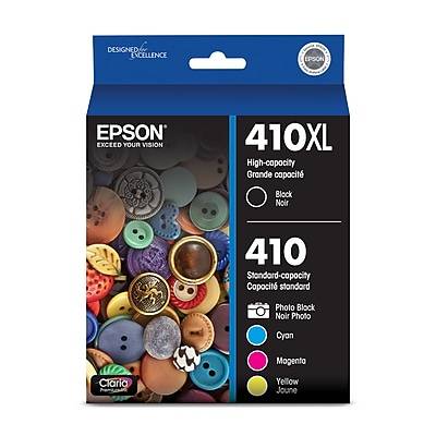 Epson 410xl Black & Standard Photo Black and C/M/Y Color Ink Cartridges