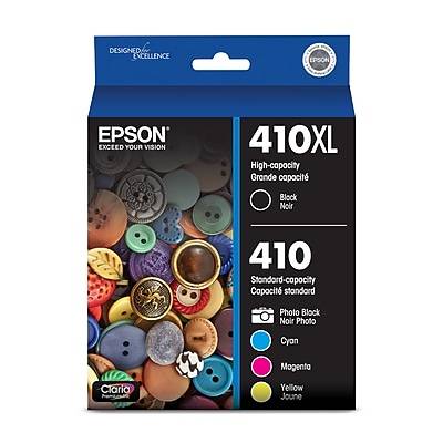 Epson 410Xl Black & Standard Photo Black and C/M/Y Color Ink Cartridges