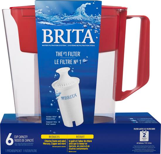 Brita Soho Pitcher Red Water Filtration System