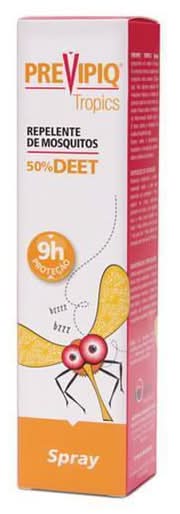 Repelente Tropics 50% Deet Spray Previpiq emb. 50 ml