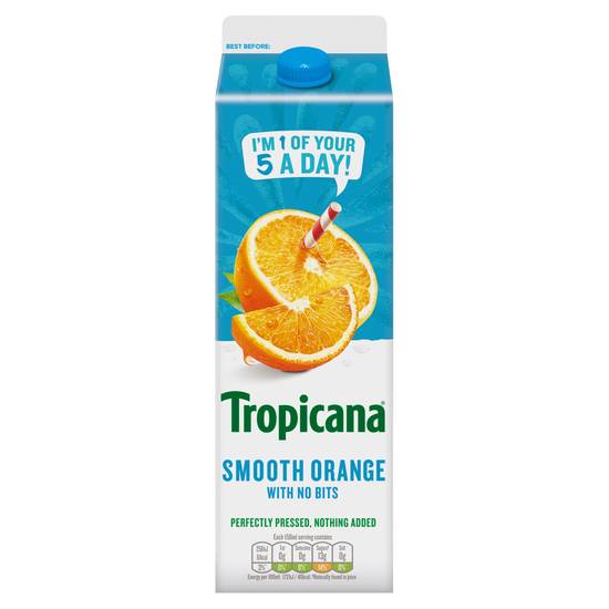 SAVE £1.85 Tropicana Pure Smooth Orange Fruit Juice 900ml