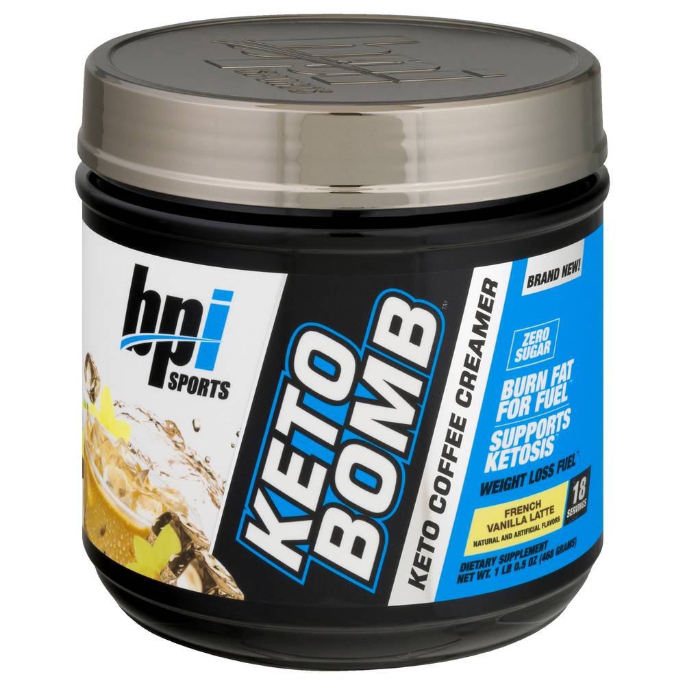 BPI Sports Keto Bomb French Vanilla Coffee Creamer (1.03 lbs)