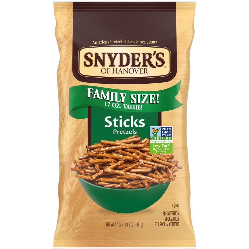 Snyder's Of Hanover Pretzel Sticks Family Size (17 oz)