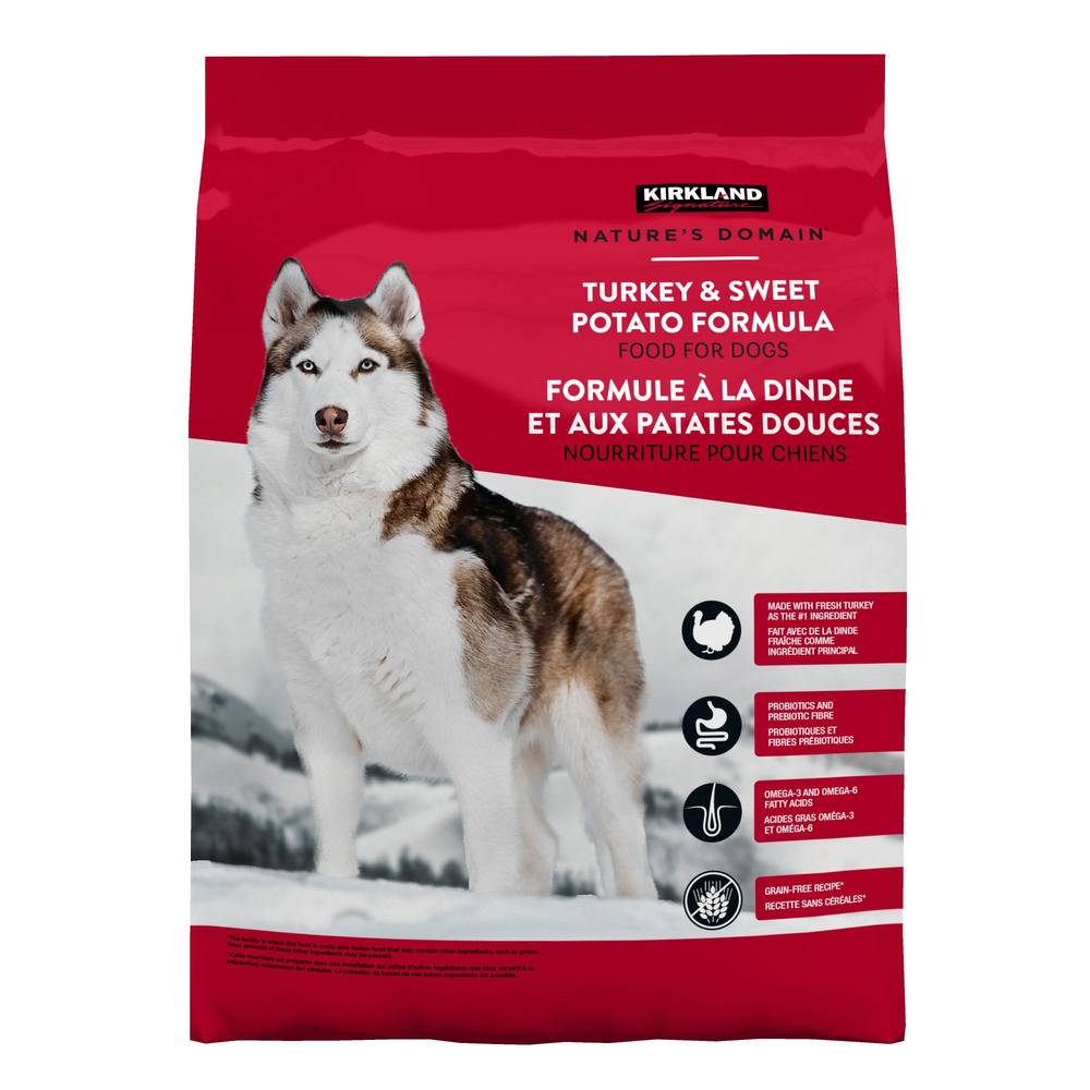 Kirkland Signature Nature’S Domain Turkey Meal & Sweet Potato Dog Food, 15.87Kg (35 Lb.)