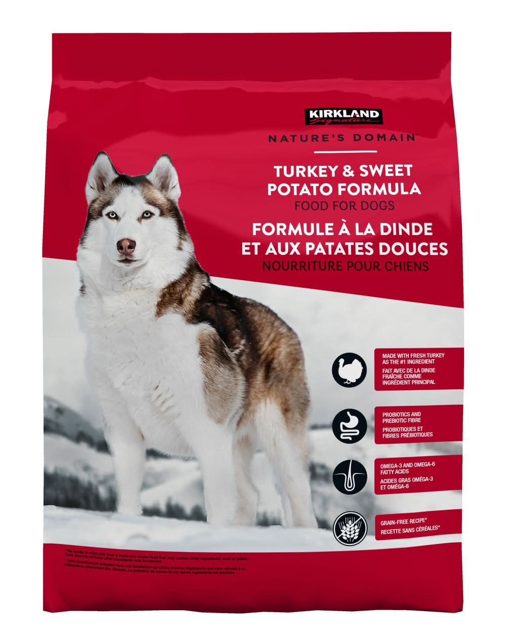 Kirkland Signature Nature’s Domain Dry Dog Food, Turkey & Sweet Potato (15.87 kg)