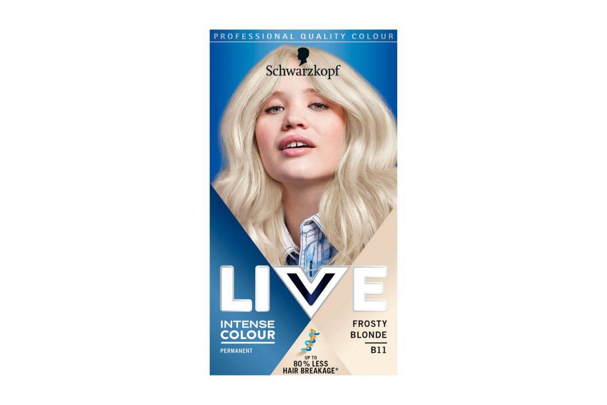 Schwarzkopf LIVE B11Frosty Blonde Permanent Cool Blonde Hair Dye