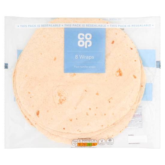 Co-op Plain Tortilla Wraps (502g)