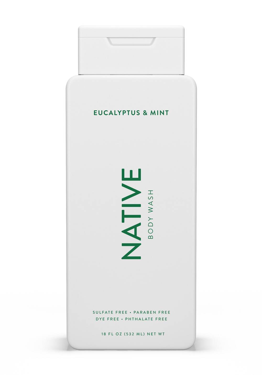 Native Eucalyptus and Mint Body Wash, 18 OZ