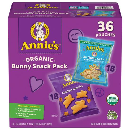 Annie's Organic Bunny Snack pack (36 ct)