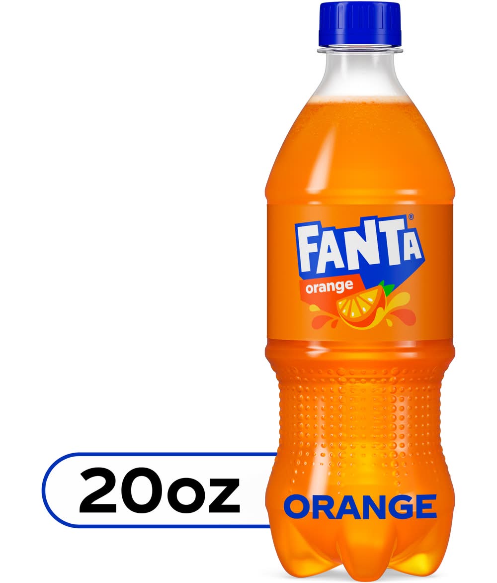 Fanta Flavored Soda, Orange (20 fl oz)