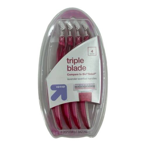 up&up Women's Triple Blade Disposable Razor (4 ct)