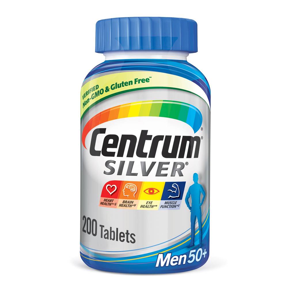 Centrum Silver Men 50+ Multivitamins Tablets, 200 CT
