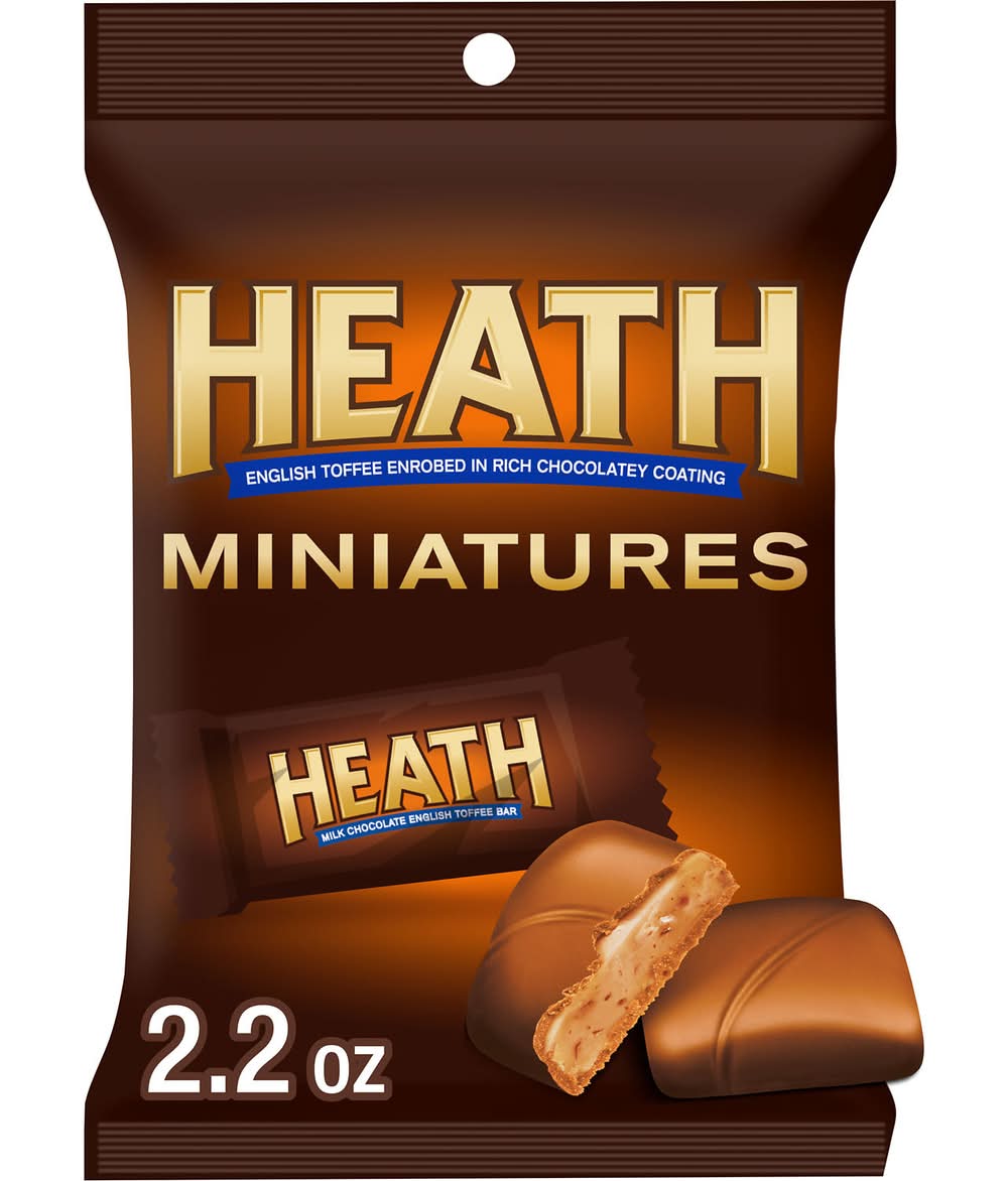 Heath Miniatures Chocolatey English Toffee Candy Bag (2.2 oz)