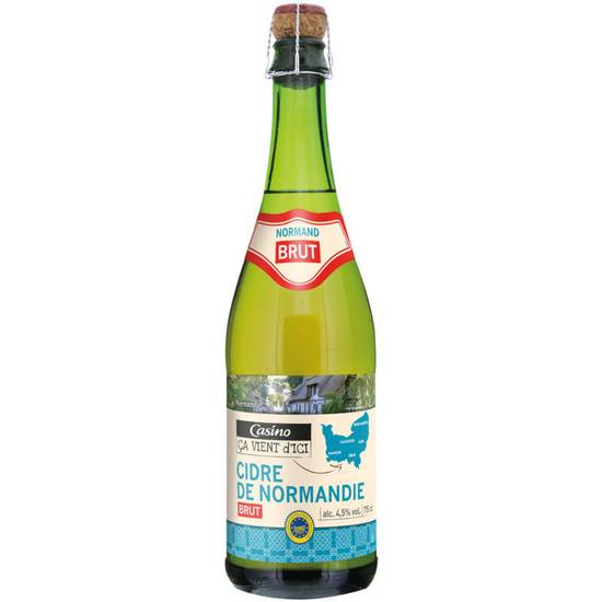 CASINO CA VIENT D'ICI - Cidre de Normandie - Brut - Alc. 4,5% vol. - 75cl