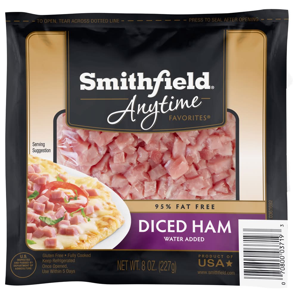 Smithfield Anytime Favorites Diced Ham (8 oz)