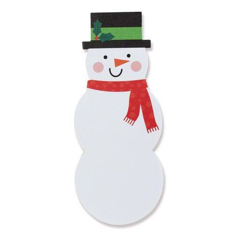 Holiday Time Snowman Christmas List Pad