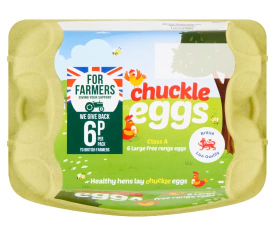 Chuckle Eggs Large, Class a Eggs (6 pack)