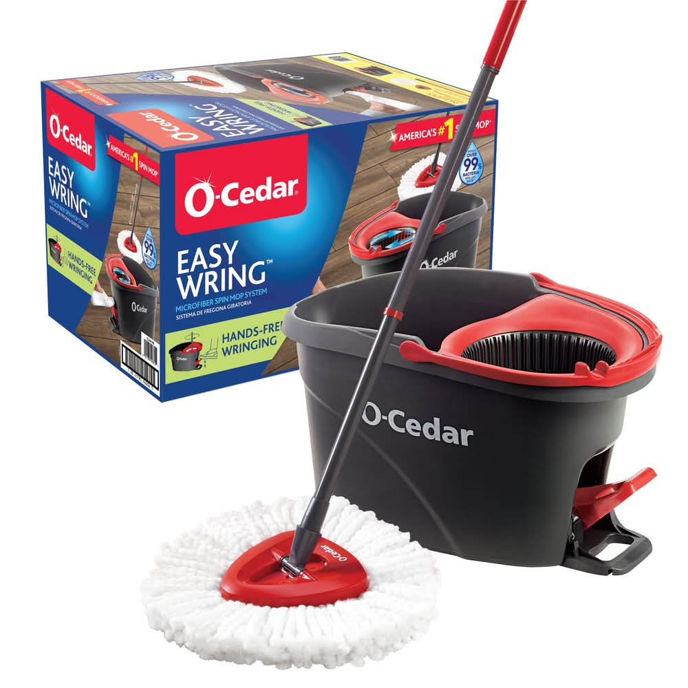 O-Cedar EasyWring Spin Mop With Bucket