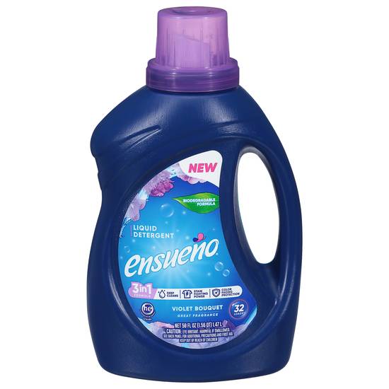 Ensueno 3 in 1 Formula Violet Bouquet Liquid Detergent (50 fl oz)