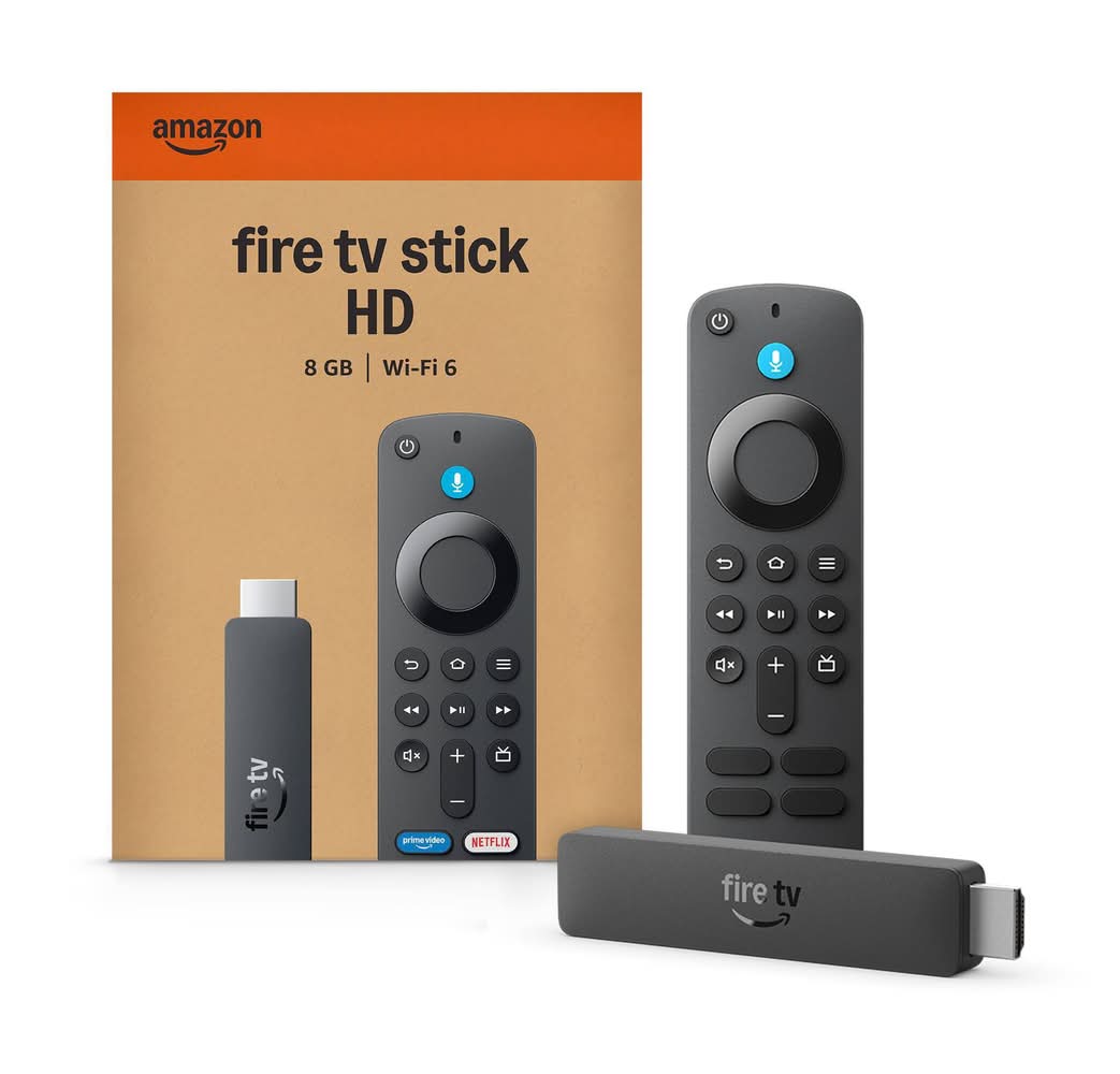 Amazon Fire Tv Stick Hd With Alexa Voice Remote Wi Fi 6 8 Gb, Black