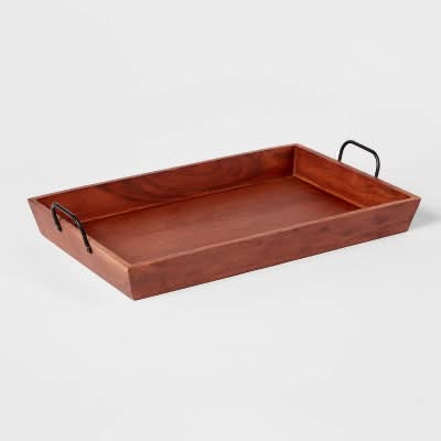 Threshold Wood Serving Tray, 20x13 in