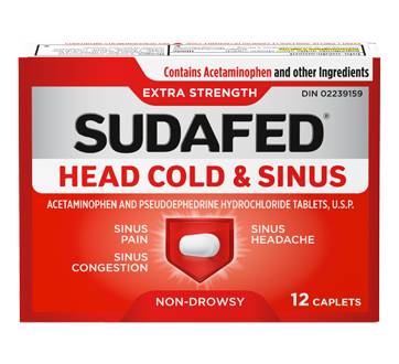 Sudafed Head Cold & Sinus Extra Strength Caplets (20 g)