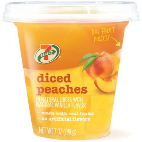 7-Select Diced Peaches in Natural Juices, Vanilla (7 oz)