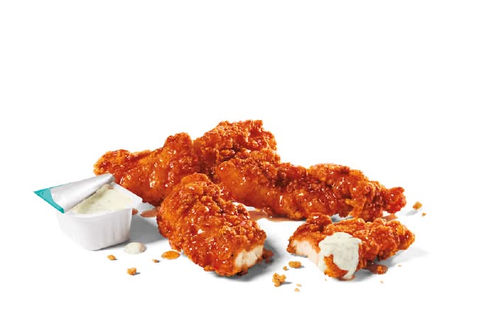 3PC Hot Honey Spicy Chicken Strips