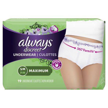 Always Discreet Incontinence Underwear S/M
