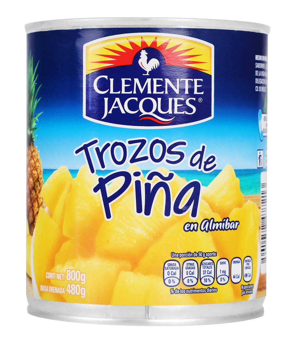 Clemente Jacques · Trozos de piña en almíbar (800 g)