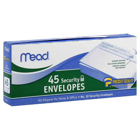 Mead Security Envelopes (45 ct)