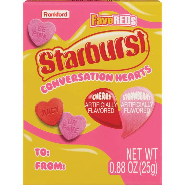 Starburst Conversation Hearts Box, 0.88 Oz