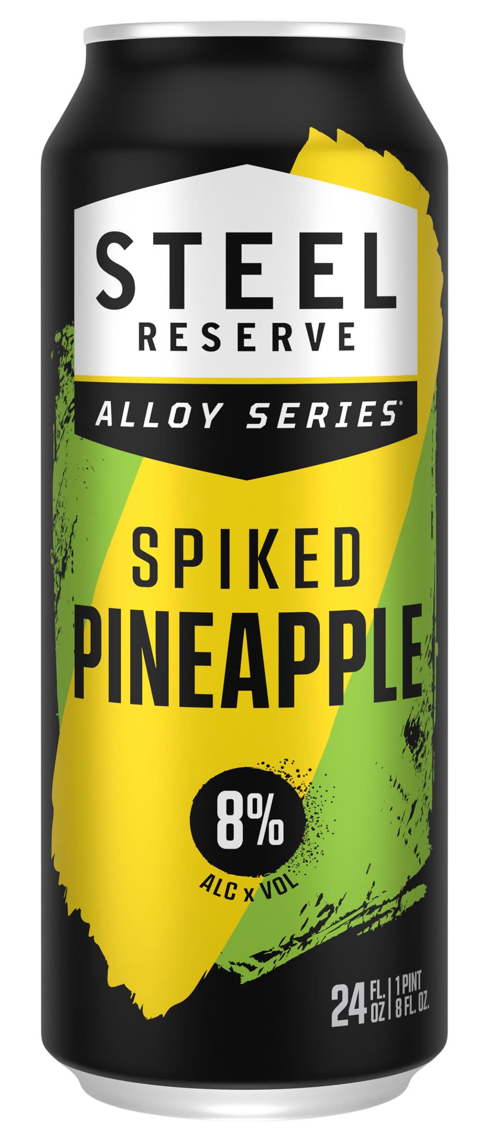 Steel Reserve Alloy Series Malt Beer, Hard Pineapple (24 fl oz)