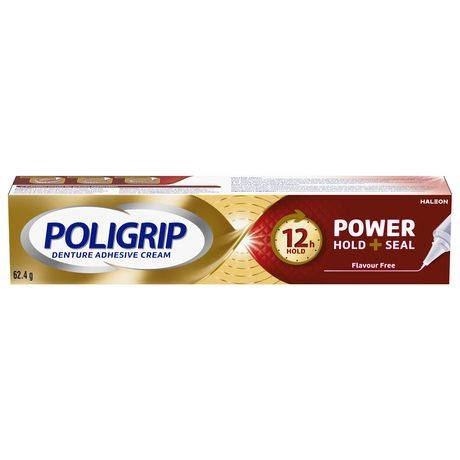Poligrip Power Hold + Seal Denture Adhesive Cream
