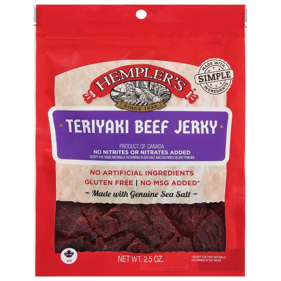 Hempler's Teriyaki Beef Jerky