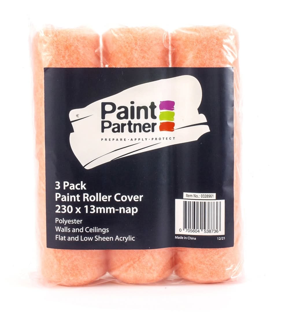 Paint Partner 230mm Paint Roller Cover - 3 Pack - 230mm