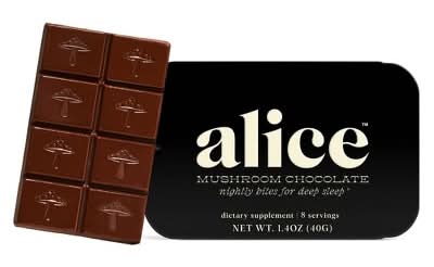 Alice Mushroom Chocolates For Deep Sleep, Nightcap - Sleep (3.84 oz, 16 ct)