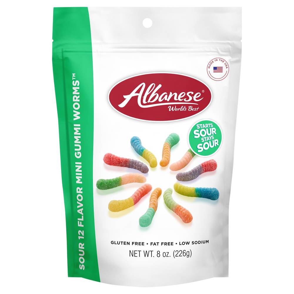 Albanese World's Best Gummi Worms (8 oz)