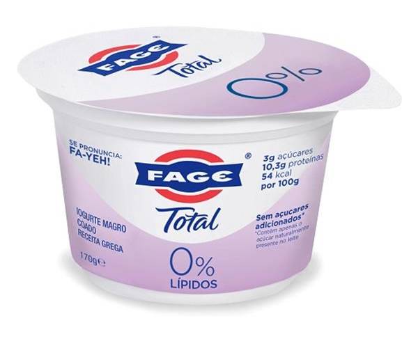 Iogurte Grego Natural Sem Gordura