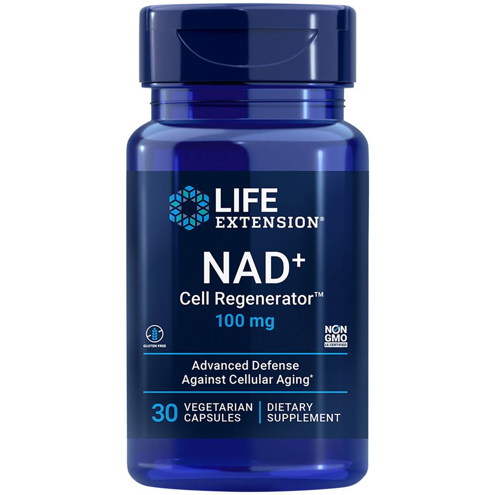 Life Extension Nad+ Cell Regenerator 100 mg Vegetarian Capsules (30 ct)