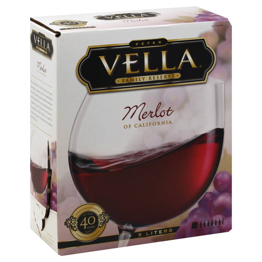 Peter Vella California Merlot Grape Wine (5 L)