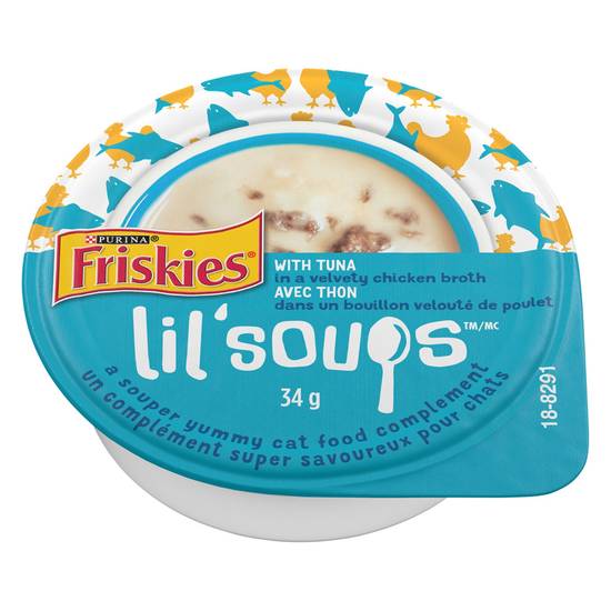 Purina® Friskies® Lil' Soups™ in a Velvety Chicken Broth Cat Treat - withTuna (Flavor: Tuna)