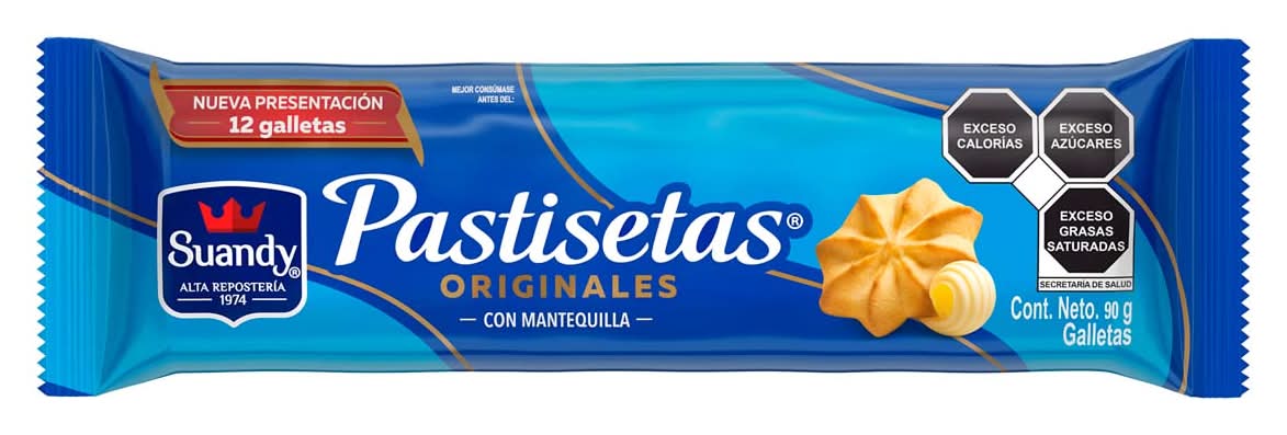 Suandy · Pastisetas galletas con mantequilla (12 un)