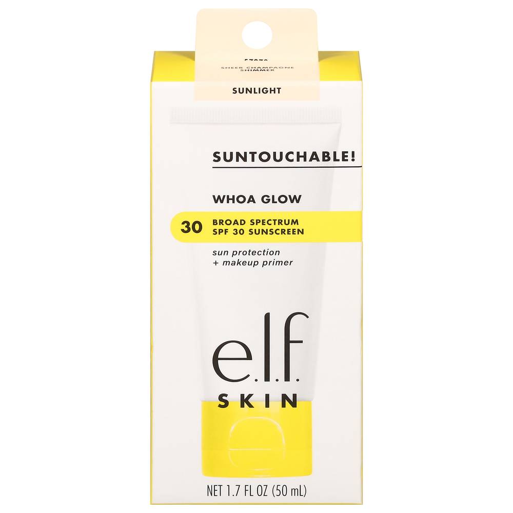 e.l.f. Whoa Glow Sunscreen Sun Protection + Makeup Primer Spf 30 (1.7 fl oz)