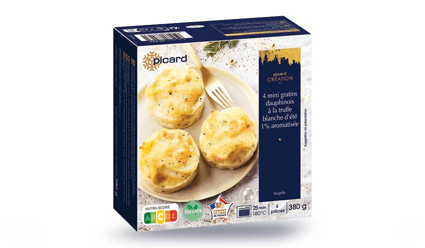 4 mini gratins dauphinois, truffe blanche d'été 1%